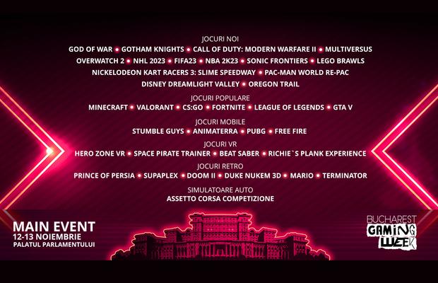 Au fost dezvăluite jocurile video ce vor putea fi văzute la Bucharest Gaming Week 2022