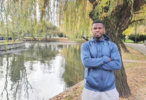Mamadou Thiam, în parcul de lângă Cluj Arena, / foto: Eduard Apostol (GSP.ro)