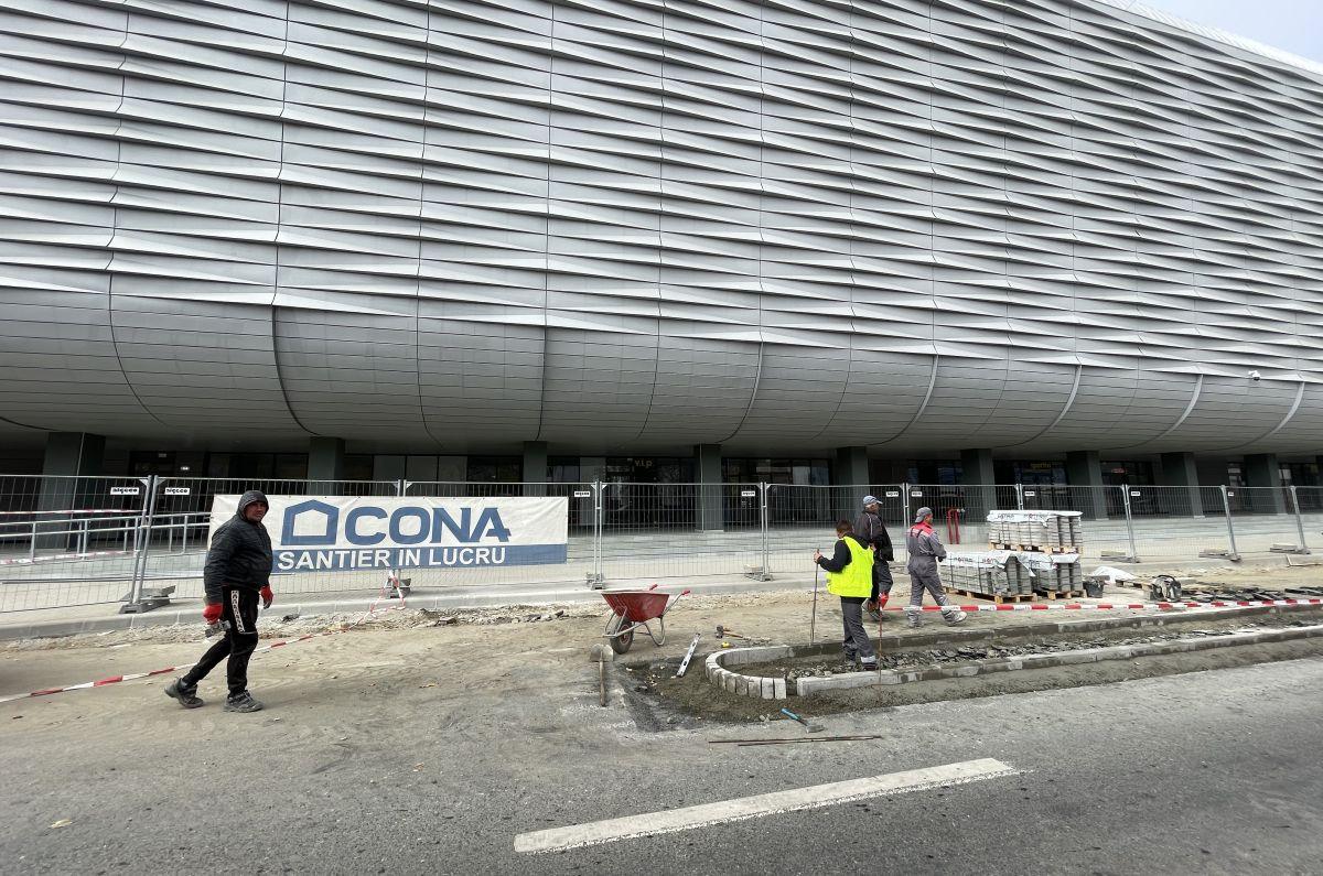 Imagini noi cu stadionul din Sibiu