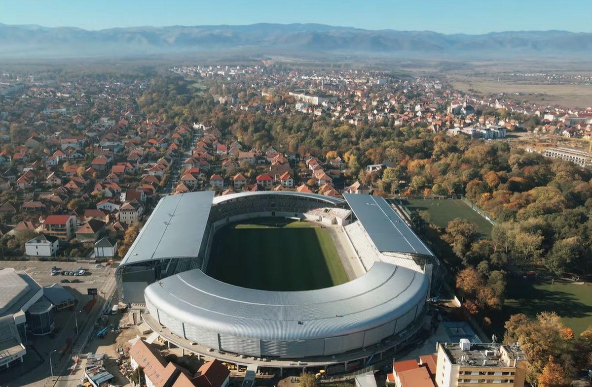 Imagini noi cu stadionul din Sibiu