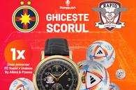 Ghicește scorul la FCSB - Rapid și câștigă un ceas de 2000 de lei și 5 alte premii!