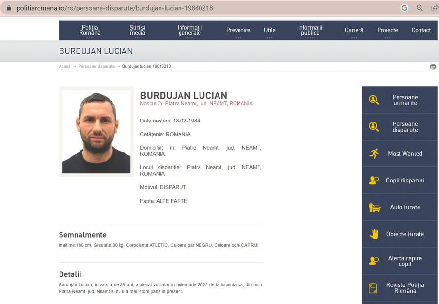 Fostul „UEFAntastic” din Rapid - FCSB e tot DISPĂRUT! Poliția vine OFICIAL cu lămuriri: altcineva s-a dat drept Burdujan în dialogul cu GSP