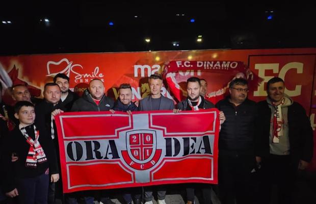 Atmosferă de derby la sosirea lui Dinamo la Oradea. Cum au reacționat „câinii” la vederea lui Ovidiu Burcă