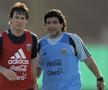 Leo Messi și Diego Maradona