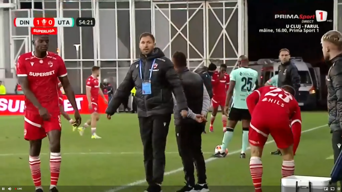 Josue Homawoo, accidentat în Dinamo - UTA Arad