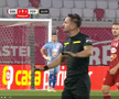Eliminarea lui Kallaku din Sepsi - Petrolul, foto: captură Prima Sport