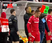 Josue Homawoo, accidentat în Dinamo - UTA Arad, foto: captură Prima Sport
