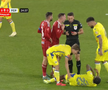 Eliminarea lui Kallaku din Sepsi - Petrolul, foto: captură Prima Sport