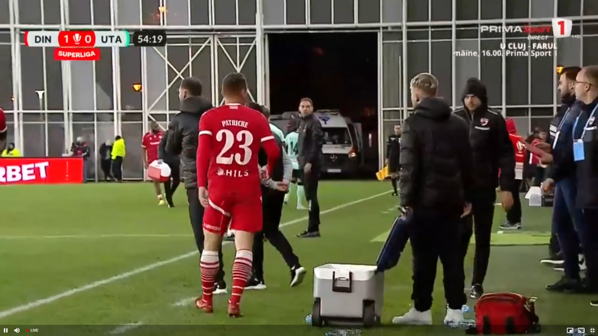 Josue Homawoo, accidentat în Dinamo - UTA Arad