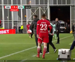 Josue Homawoo, accidentat în Dinamo - UTA Arad, foto: captură Prima Sport