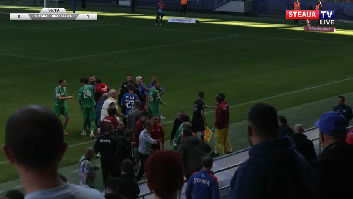 Daniel Oprița, de necontrolat » Scandal-monstru la Steaua - Dumbrăvița: scene reprobabile