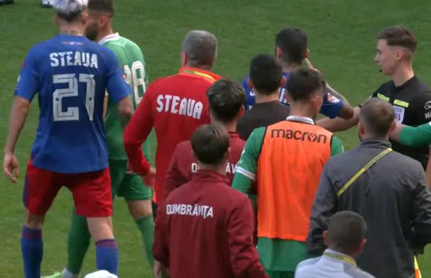 Daniel Oprița, de necontrolat » Scandal-monstru la Steaua - Dumbrăvița: scene reprobabile