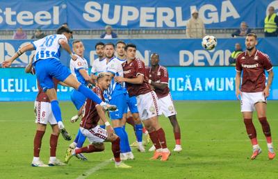 A spart gheața în Craiova – Rapid! Scăpat de marcaj, a reușit primul lui gol în Superliga