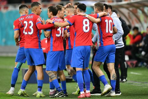 Ionuț Cercel, numărul 23, a fost trecut în centrul defensivei la FCSB, foto: Cristi Preda (GSP.ro)