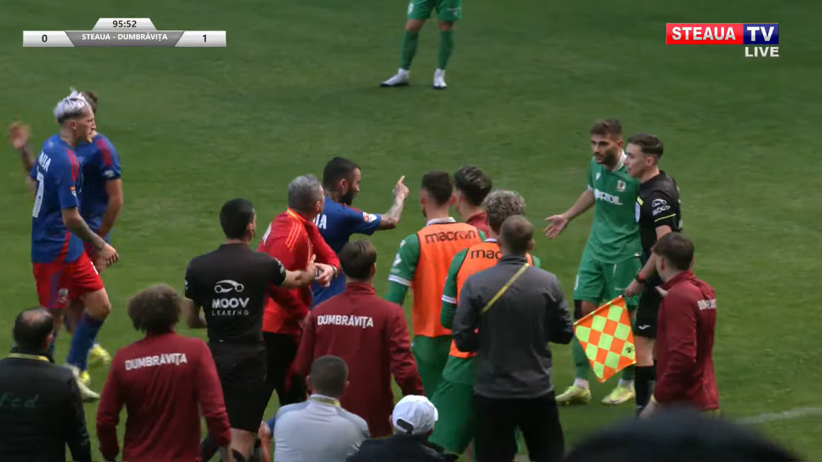 Daniel Oprița, de necontrolat » Scandal-monstru la Steaua - Dumbrăvița: scene reprobabile