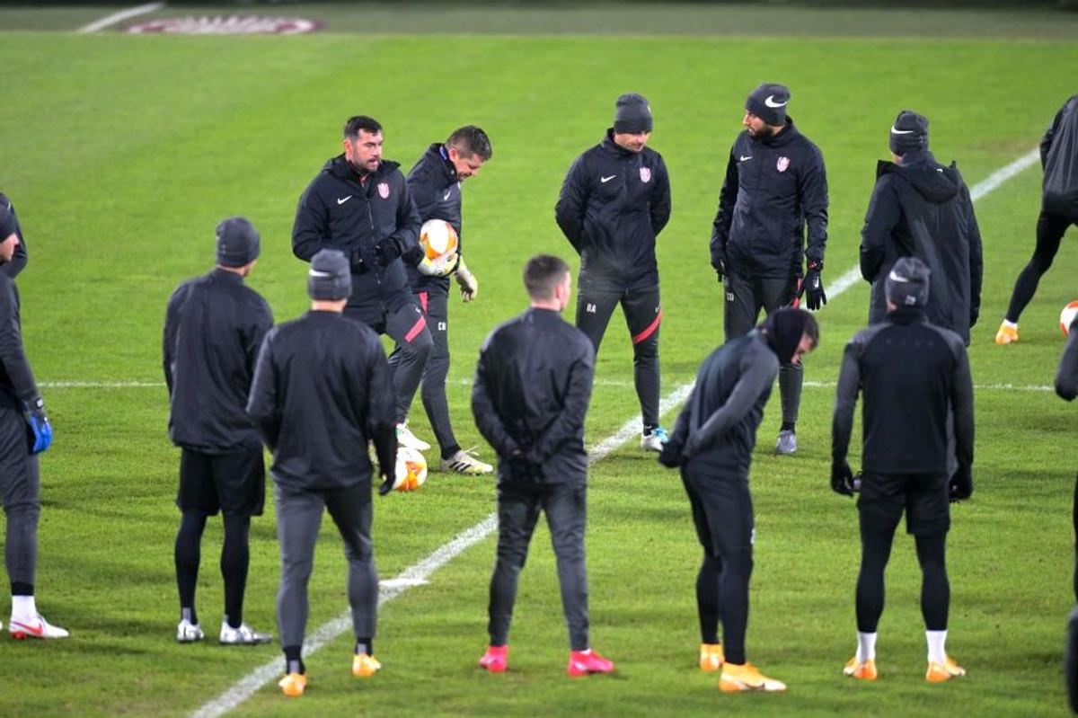 CFR Cluj - CSKA Sofia: antrenamentul oficial al clujenilor, înaintea meciului din grupele Europa League