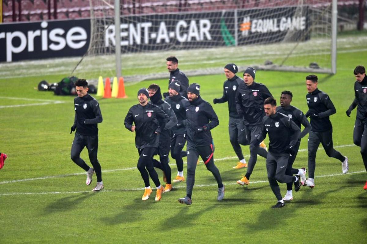 CFR Cluj - CSKA Sofia: antrenamentul oficial al clujenilor, înaintea meciului din grupele Europa League