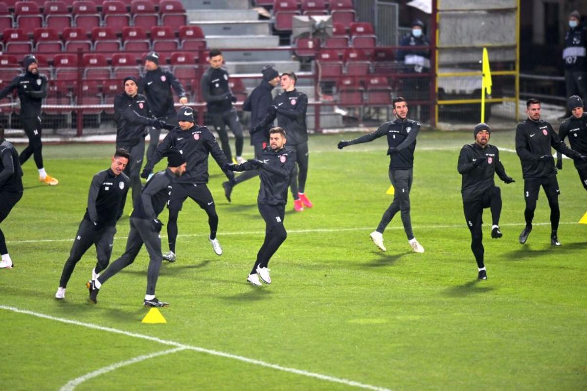 CFR Cluj - CSKA Sofia: antrenamentul oficial al clujenilor, înaintea meciului din grupele Europa League