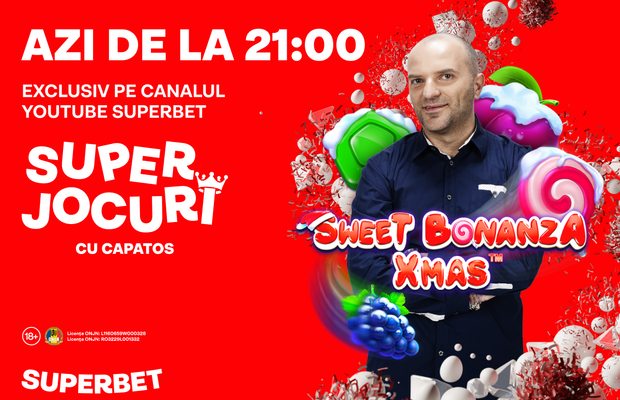 355 de rotiri gratuite în valoare de 284 de Lei te așteaptă azi la Live-ul lui Dan Capatos!