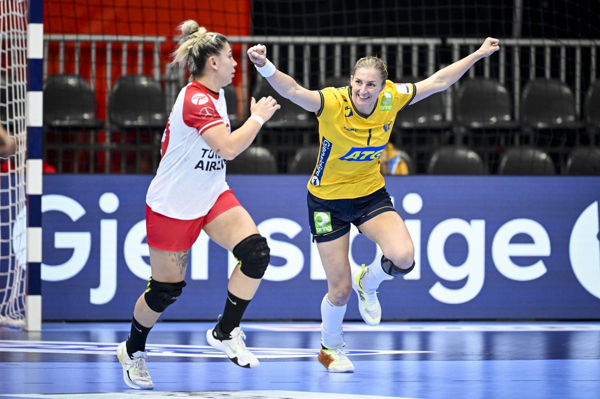 Turcia - Suedia, Campionatul European de handbal feminin