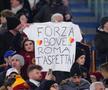 Fanii au afișat pe Olimpico mesaje de susținere pentru fostul romanist Edoardo Bove / Foto: Imago