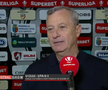 Mircea Rednic a izbucnit în lacrimi la flash-interviu în timp ce vorbea despre Helmuth Duckadam, foto: captură Prima Sport