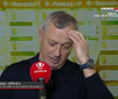 Mircea Rednic a izbucnit în lacrimi la flash-interviu în timp ce vorbea despre Helmuth Duckadam, foto: captură Prima Sport