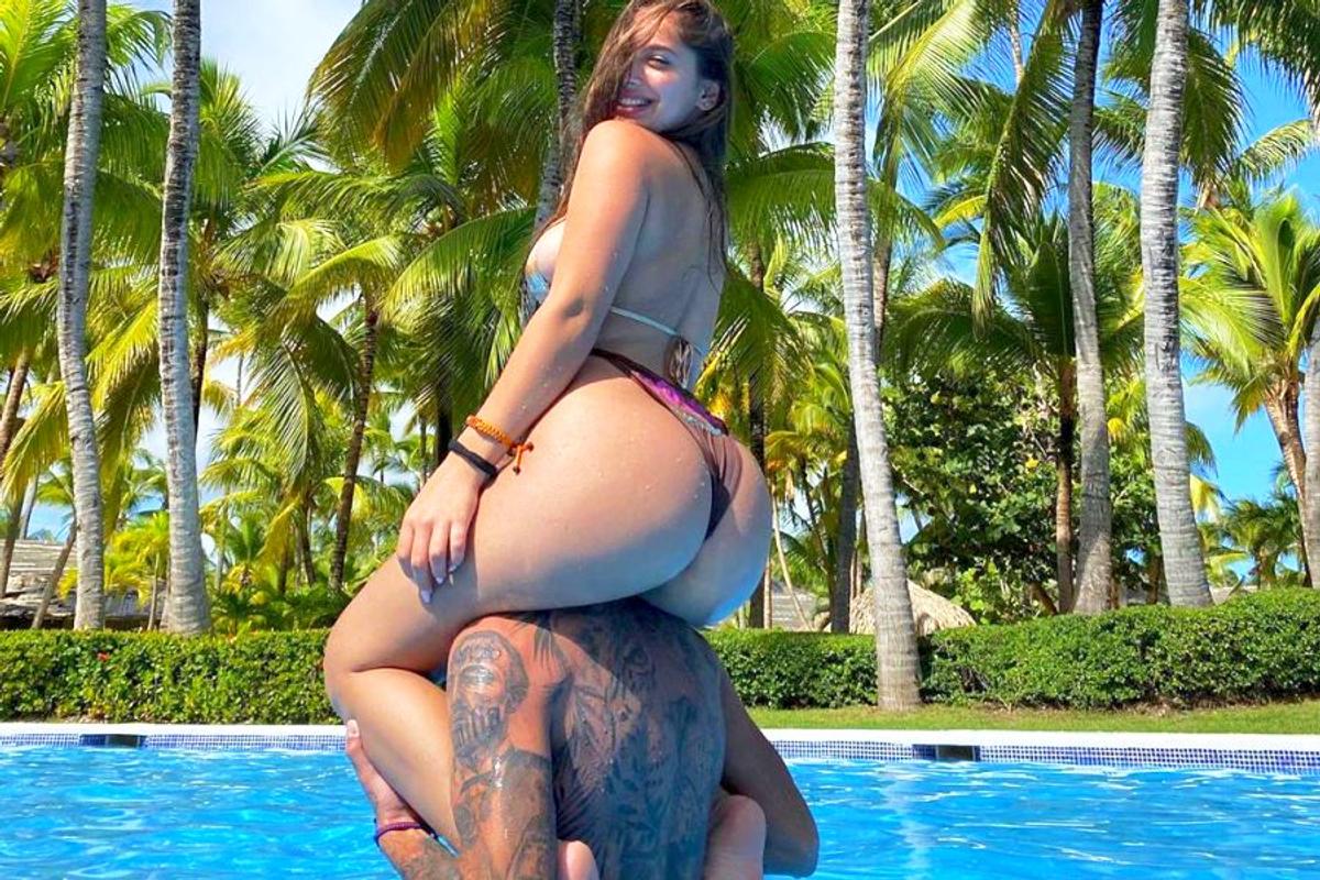 FOTO Iubita lui Florinel Coman, apariție INCENDIARĂ în Republica Dominicană » S-a urcat pe favoritul lui Becali și a publicat fotografia pe Instagram