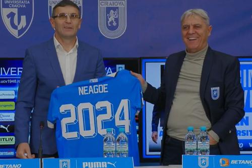 Eugen Neagoe a fost prezentat la CS Universitatea Craiova