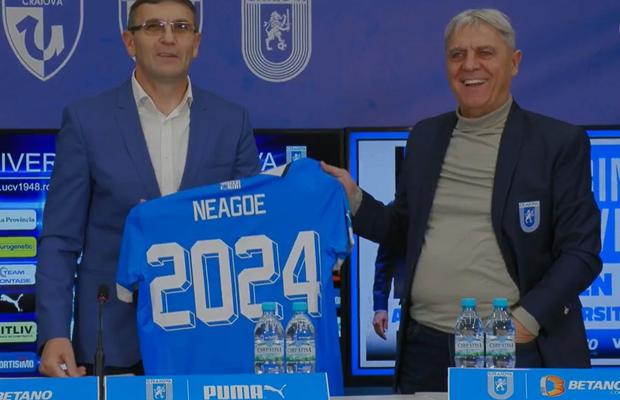 Eugen Neagoe, prezentat la Universitatea Craiova: „Îmi doresc să aducem titlul” » Toate declarațiile lui „Geană”: „E posibil să mai apară un jucător nou, nu e român”
