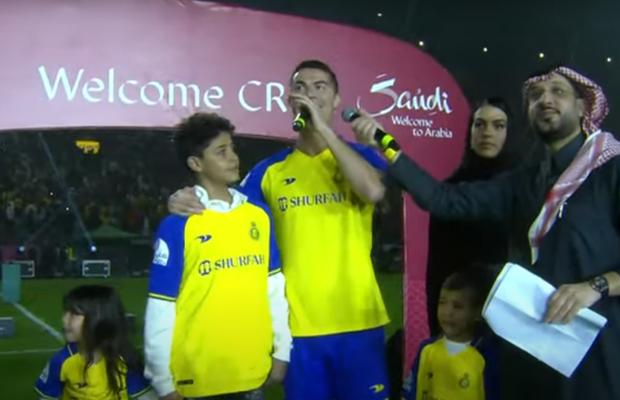 Ce a strigat Cristiano Ronaldo în arabă, la prezentarea la Al Nassr » Inițial a uitat cuvintele