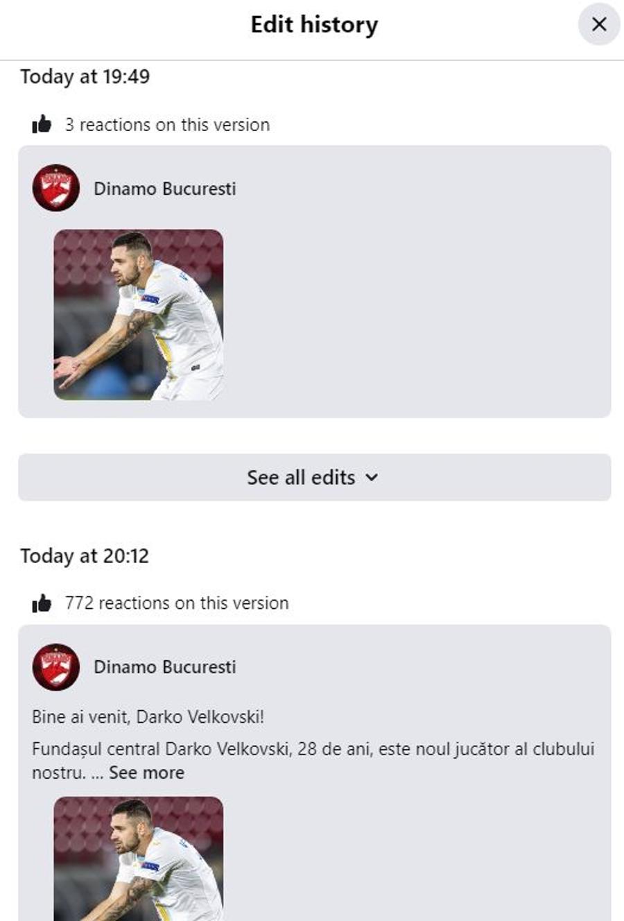 Prezentarea lui Darko Velkovski la Dinamo Dinamo și-a enervat suporterii după ultimul transfer: „Club mic”