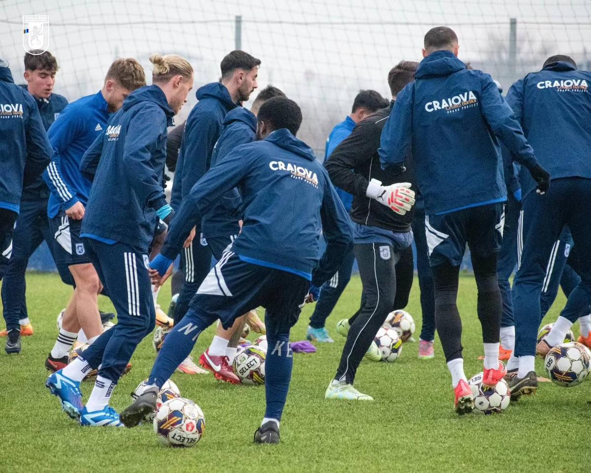 Antrenament FCU Craiova 3 ianuarie 2024