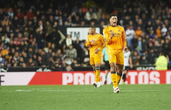 Real Madrid, revenire incredibilă în inferioritate numerică cu Valencia, după eliminarea lui Vinicius Junior