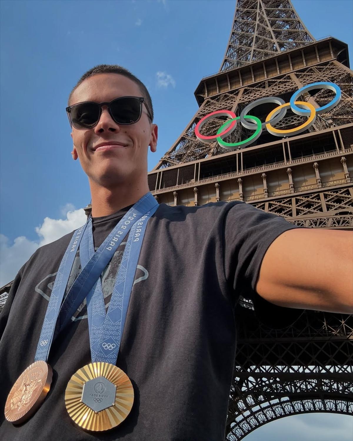 David Popovici, vacanțe, timp liber. Foto: Instagram