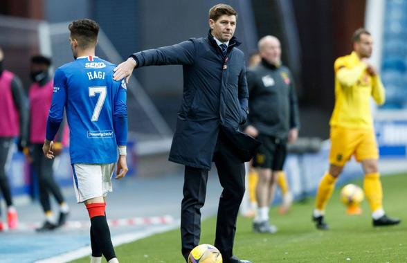 Steven Gerrard, mesaj de 5 cuvinte după golul lui Ianis Hagi în derby-ul cu Celtic » Legenda lui Liverpool a distribuit postarea românului