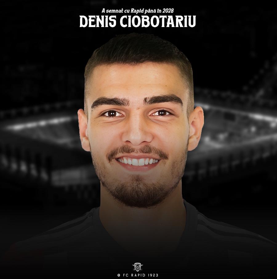 Denis Ciobotariu a semnat cu Rapid, foto: Facebook @FC Rapid 1923 E gata! Rapid a făcut primul transfer din 2025: „Mă bucur că am luat această decizie”