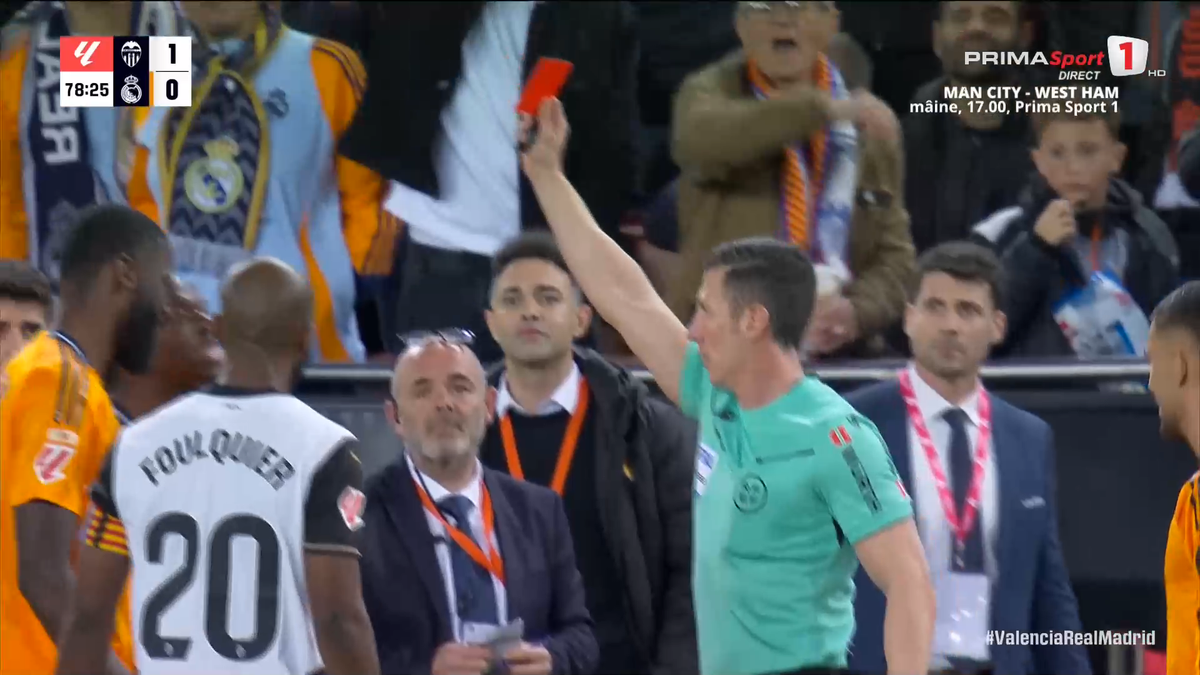 Gest golănesc al lui Vinicius în Valencia - Real Madrid
