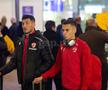 Sosirea dinamoviştilor în Antalya: Selmani & Catalin Cirjan. FOTO: Ionuţ Iordache (GSP)