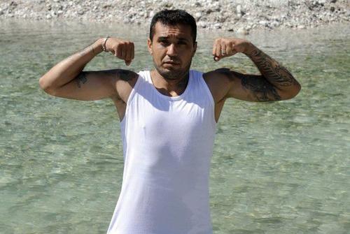 Francelino Matuzalem, la prezentarea oficială la Shakhtar Donetsk în iulie 2004