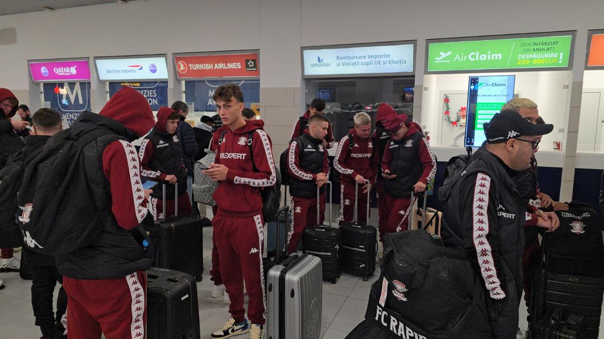 Rapid a plecat în cantonamentul din Antalya