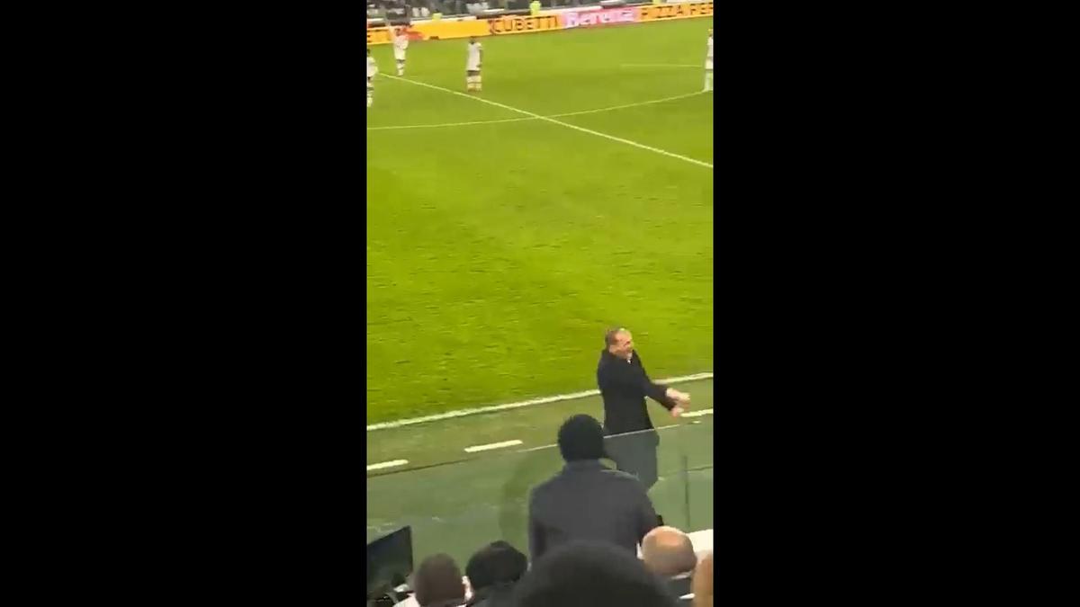 Massimilliano Allegri, în timpul meciului Juventus - Lazio