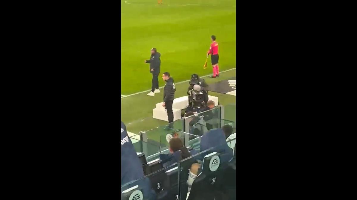 Massimilliano Allegri, în timpul meciului Juventus - Lazio