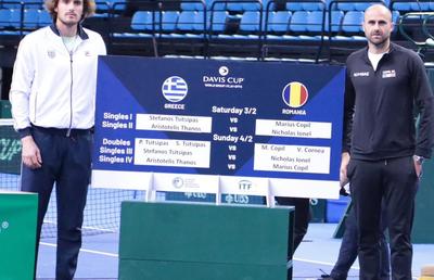 Grecia - România 2-0, în Cupa Davis » Ionel, eșec în fața numărului 1433 ATP! Tsitsipas l-a învins pe Copil
