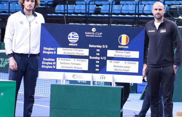 Grecia - România 2-0, în Cupa Davis » Ionel, eșec în fața numărului 1433 ATP! Tsitsipas l-a învins pe Copil