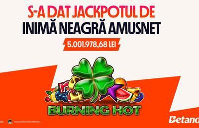 Jackpot de 1 milion de euro, câștigat în Cazinoul Betano: „Am crezut că erau 100.000, nu 1 milion!”