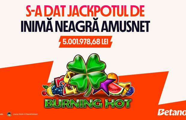 Jackpot de 1 milion de euro, câștigat în Cazinoul Betano: „Am crezut că erau 100.000, nu 1 milion!”