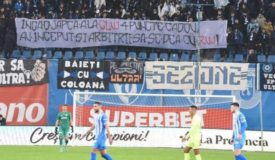Mesaj afișat de fanii Craiovei la meciul cu Poli Iași Mihai Rotaru, reacție dură la GSP Live Special, înainte de derby-ul cu U Cluj: „Cel puțin 6 puncte în plus față de ce a fost pe teren”
