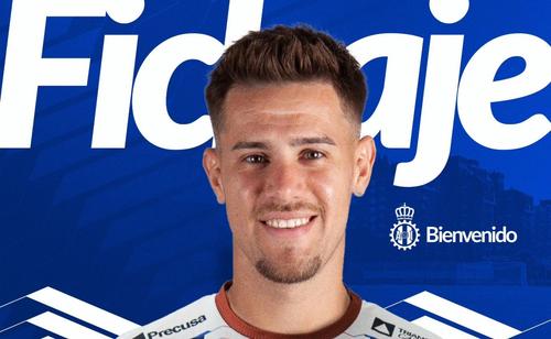 Ricardo Grigore a fost prezentat la noua echipă / foto: Facebook Real Avilés Industrial C.F.