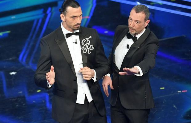 VIDEO+FOTO Zlatan Ibrahimovic a făcut senzație la festivalul de la Sanremo: „În condițiile astea, o să anulez show-ul. Să plece și violoniștii, dar să rămână fetele!”